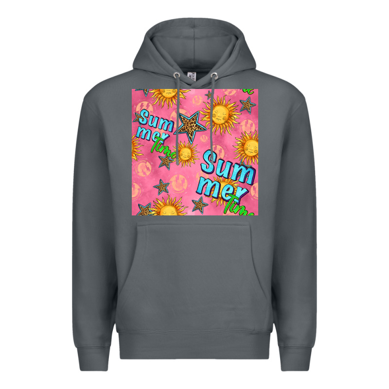 Summer Time Of The Sun Seamless Pattern Premium Hoodie by BundleAndBundleShop | Teevron