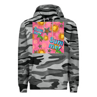 Slate Camo summer time of the sun seamless pattern Premium Hoodie - BundleAndBundleShop
