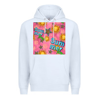 White summer time of the sun seamless pattern Premium Hoodie - BundleAndBundleShop