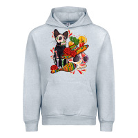 Heather Grey mexican dead day with skeleton cat Urban Hoodie - AdoDesignShop