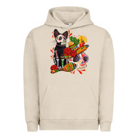 Pigment French Oak mexican dead day with skeleton cat Urban Hoodie - AdoDesignShop