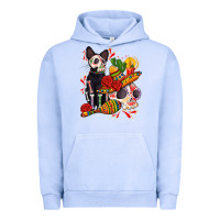 Pigment Grape Ice mexican dead day with skeleton cat Urban Hoodie - AdoDesignShop