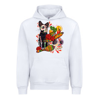 White mexican dead day with skeleton cat Urban Hoodie - AdoDesignShop