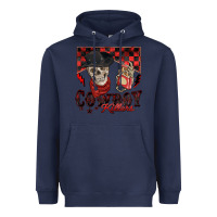 Navy cowboy killer Heavyweight Hoodie - Zillion Design Studio