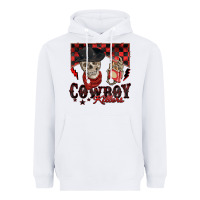 White cowboy killer Heavyweight Hoodie - Zillion Design Studio