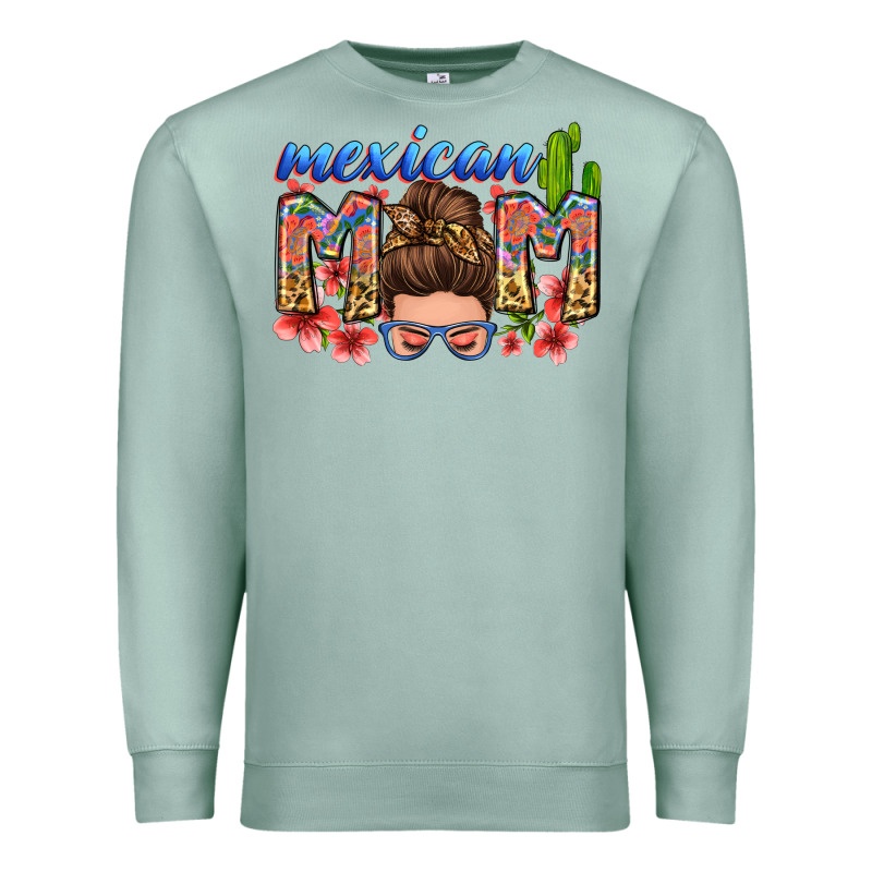 Mexican Mom Premium Sweatshirt by Zillion Design Studio | Teevron