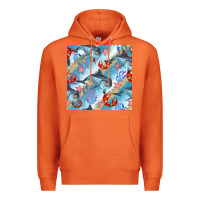 Carrot dolphin and crab seamless pattern Premium Hoodie - BundleAndBundleShop
