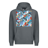 Rock dolphin and crab seamless pattern Premium Hoodie - BundleAndBundleShop