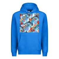 True Royal dolphin and crab seamless pattern Premium Hoodie - BundleAndBundleShop