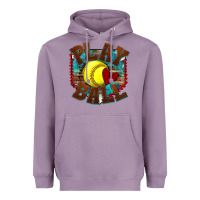 Lavender play ball softball Heavyweight Hoodie - texasbilliewilder