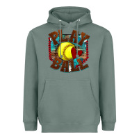 Sage play ball softball Heavyweight Hoodie - texasbilliewilder