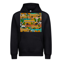Black school bus cactus sunflower Urban Hoodie - Artiststas