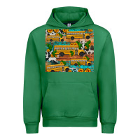 Emerald school bus cactus sunflower Urban Hoodie - Artiststas