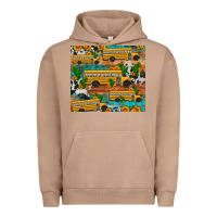 Pigment Burro school bus cactus sunflower Urban Hoodie - Artiststas