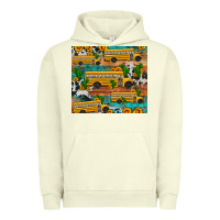 Pigment Pistachio school bus cactus sunflower Urban Hoodie - Artiststas