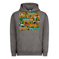 Pigment Tornado school bus cactus sunflower Urban Hoodie - Artiststas