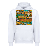 White school bus cactus sunflower Urban Hoodie - Artiststas