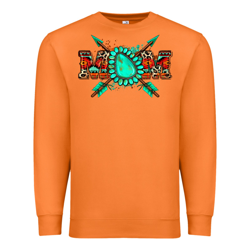 Aztec Mom Premium Sweatshirt by Zillion Design Studio | Teevron