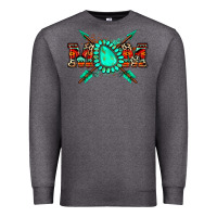 Charcoal Heather aztec mom Premium Sweatshirt - Zillion Design Studio