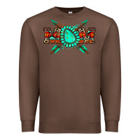 Chestnut aztec mom Premium Sweatshirt - Zillion Design Studio