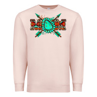 Pale Pink aztec mom Premium Sweatshirt - Zillion Design Studio
