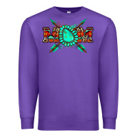 Purple aztec mom Premium Sweatshirt - Zillion Design Studio
