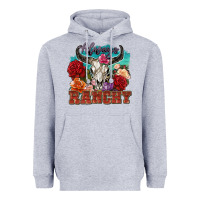 Heather Grey always ranchy Heavyweight Hoodie - Zillion Design Studio