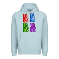 Blue Mist jellybear Premium Hoodie - AdoDesignShop