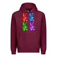 Burgundy jellybear Premium Hoodie - AdoDesignShop