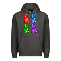 Charcoal Heather jellybear Premium Hoodie - AdoDesignShop