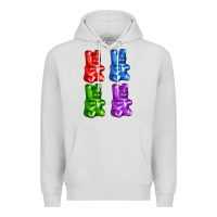 Dove Grey jellybear Premium Hoodie - AdoDesignShop