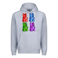 Heather Grey jellybear Premium Hoodie - AdoDesignShop