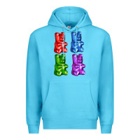 Ocean Blue jellybear Premium Hoodie - AdoDesignShop
