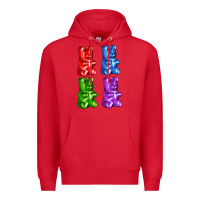 Red jellybear Premium Hoodie - AdoDesignShop