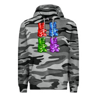 Slate Camo jellybear Premium Hoodie - AdoDesignShop