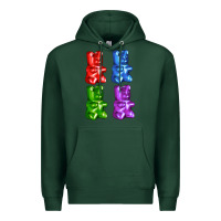 Sports Green jellybear Premium Hoodie - AdoDesignShop