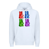 White jellybear Premium Hoodie - AdoDesignShop