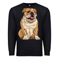 Black english bulldog Premium Sweatshirt - RanaPortraitStore