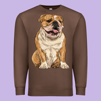 English Bulldog Premium Sweatshirt Designed By Ranaportraitstore