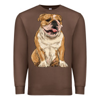 Chestnut english bulldog Premium Sweatshirt - RanaPortraitStore