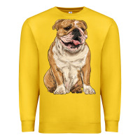 Lemon english bulldog Premium Sweatshirt - RanaPortraitStore
