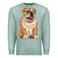 Seafoam english bulldog Premium Sweatshirt - RanaPortraitStore