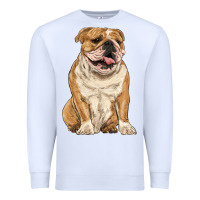 White english bulldog Premium Sweatshirt - RanaPortraitStore