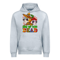 Heather Grey mexican day of the dead Urban Hoodie - AdoDesignShop