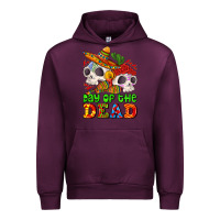 Mauve Wine mexican day of the dead Urban Hoodie - AdoDesignShop