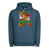 Pigment Midnight Navy mexican day of the dead Urban Hoodie - AdoDesignShop