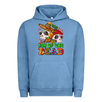 Pigment Pebble Blue mexican day of the dead Urban Hoodie - AdoDesignShop