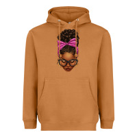 Meerkat afro messy bun pink leopard bow Heavyweight Hoodie - texasbilliewilder