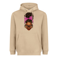 Mushroom afro messy bun pink leopard bow Heavyweight Hoodie - texasbilliewilder