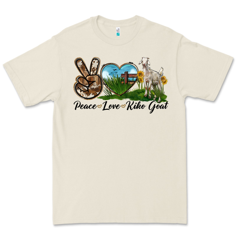 Peace Love Kiko Goat Premium Tee by LillyAllenDesigns | Teevron